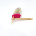 In Plastikflaschen verpackte biologisch abbaubare Bambus 2,0*65mm Zahnstocher